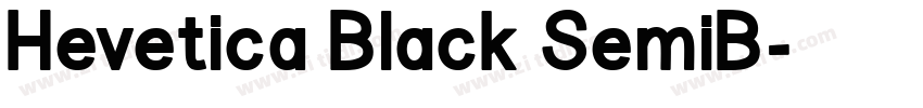 Hevetica Black SemiB字体转换